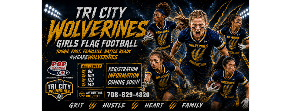 Tri-City Wolverines Girls Flag Football