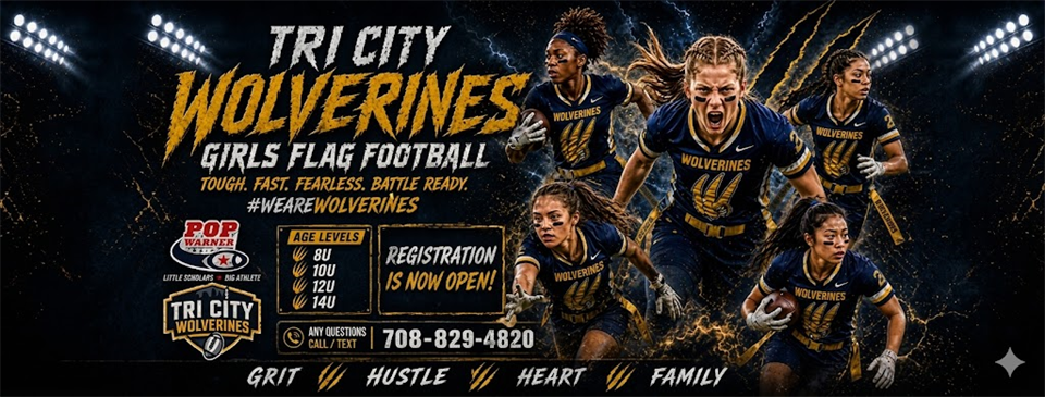 Tri-City Wolverines Girls Flag Football